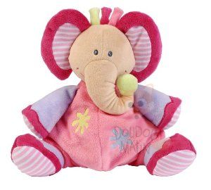  cesar et rosalie elephant rose violet vert beige 